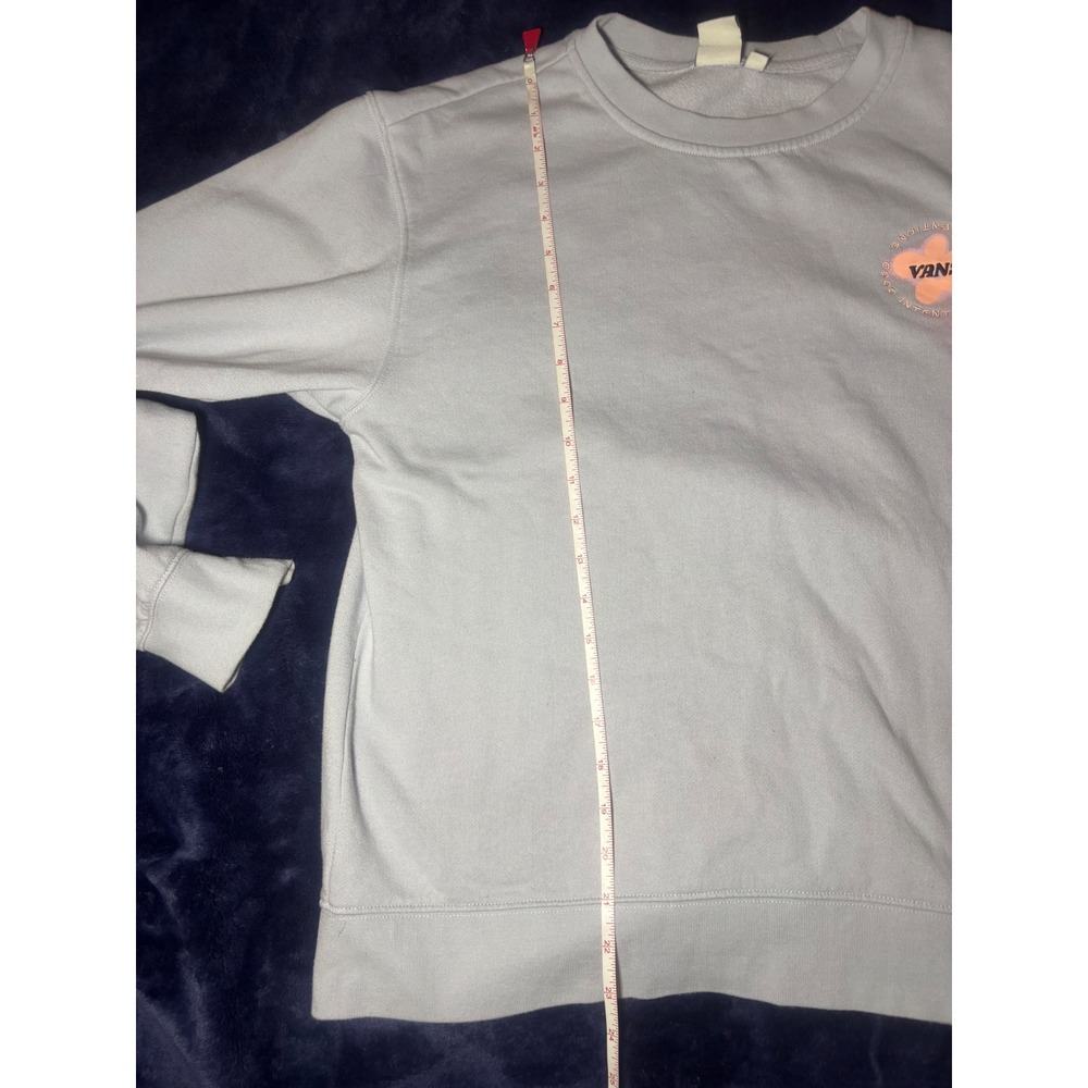 Vans Floral Graphic Crewneck Sweatshirt Grey XL Off The Wall Casual Women's - Picture 14 of 14